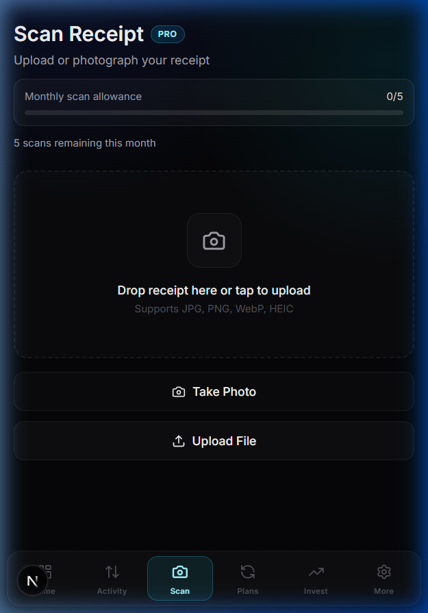 Essara receipt scanner